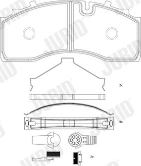 Jurid 2934309560 - Гальмівні колодки, дискові гальма autocars.com.ua