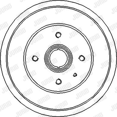 Jurid 329023J - Гальмівний барабан autocars.com.ua