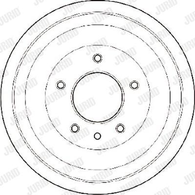 Jurid 329027J - Гальмівний барабан autocars.com.ua