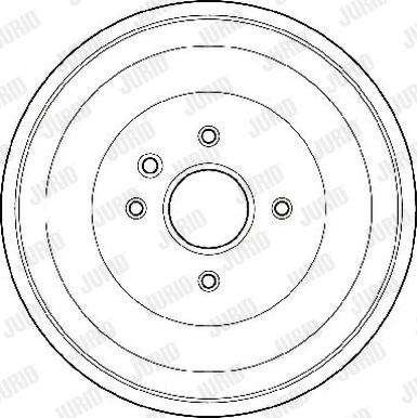 Jurid 329028J - Гальмівний барабан autocars.com.ua
