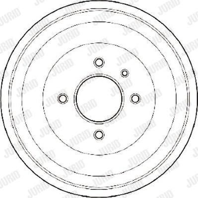 Jurid 329029J - Тормозной барабан avtokuzovplus.com.ua