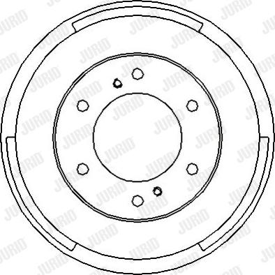 Jurid 329039J - Гальмівний барабан autocars.com.ua