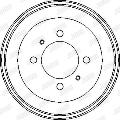 Jurid 329042J - Гальмівний барабан autocars.com.ua