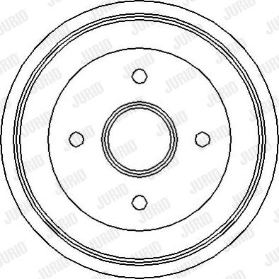 Jurid 329043J - Гальмівний барабан autocars.com.ua