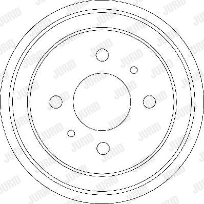 Jurid 329044J - Гальмівний барабан autocars.com.ua