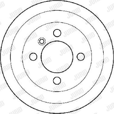 Jurid 329070J - Гальмівний барабан autocars.com.ua