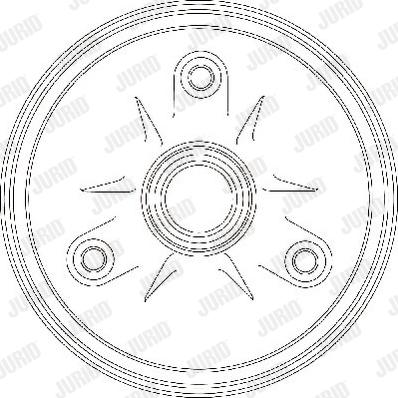 Jurid 329105J - Тормозной барабан avtokuzovplus.com.ua