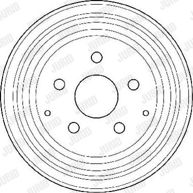 Jurid 329131J - Гальмівний барабан autocars.com.ua