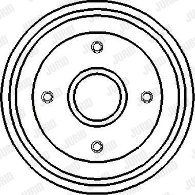 Jurid 329152J - Тормозной барабан avtokuzovplus.com.ua