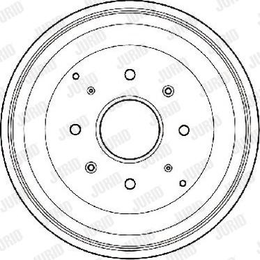 Jurid 329167J - Гальмівний барабан autocars.com.ua