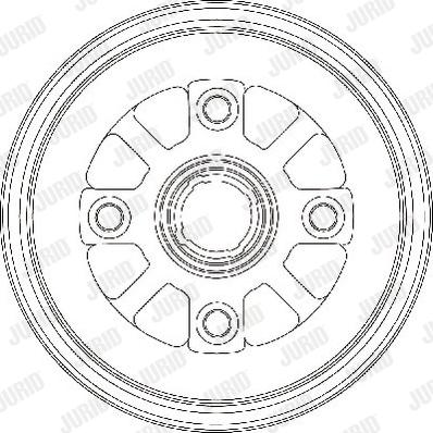 Jurid 329179J - Гальмівний барабан autocars.com.ua