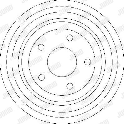 Jurid 329181J - Гальмівний барабан autocars.com.ua