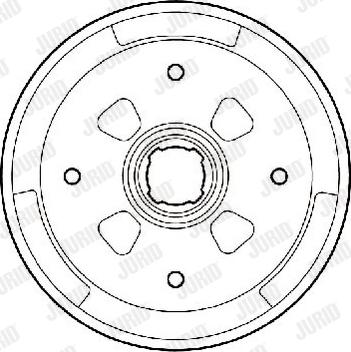 Jurid 329182J - Гальмівний барабан autocars.com.ua