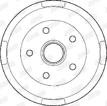 Jurid 329189J - Гальмівний барабан autocars.com.ua