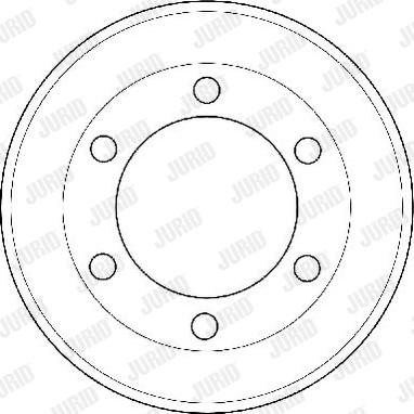 Jurid 329193J - Гальмівний барабан autocars.com.ua