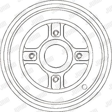 Jurid 329219J - Тормозной барабан avtokuzovplus.com.ua