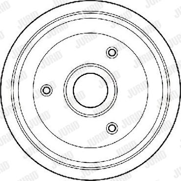 Jurid 329231J - Тормозной барабан avtokuzovplus.com.ua