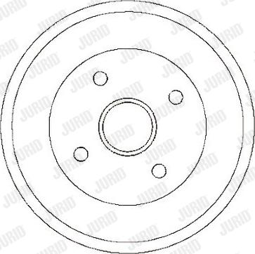 Jurid 329232J - Гальмівний барабан autocars.com.ua