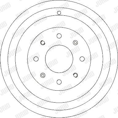 Jurid 329261J - Гальмівний барабан autocars.com.ua