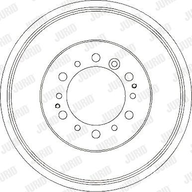 Jurid 329273J - Тормозной барабан avtokuzovplus.com.ua