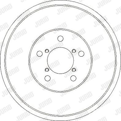 Jurid 329314J - Гальмівний барабан autocars.com.ua