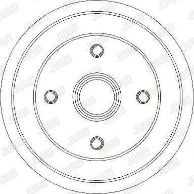 Jurid 329317J - Гальмівний барабан autocars.com.ua