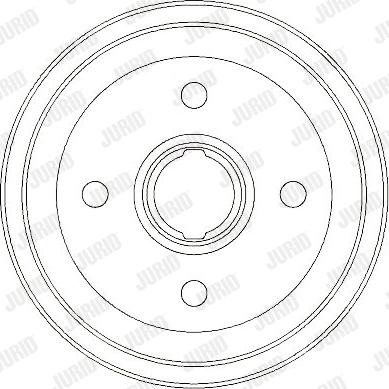 Jurid 329320J - Гальмівний барабан autocars.com.ua