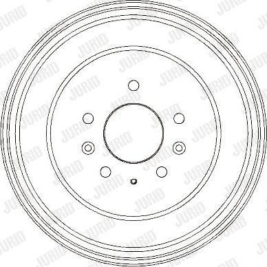 Jurid 329323J - Гальмівний барабан autocars.com.ua