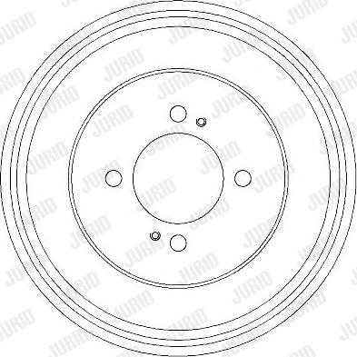 Jurid 329325J - Гальмівний барабан autocars.com.ua