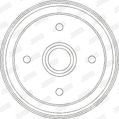 Jurid 329327J - Гальмівний барабан autocars.com.ua