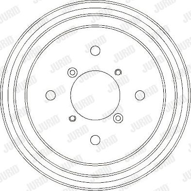 Jurid 329329J - Гальмівний барабан autocars.com.ua