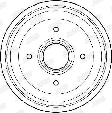 Jurid 329701J - Тормозной барабан avtokuzovplus.com.ua