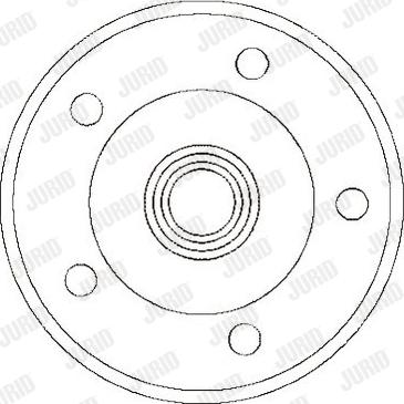 Jurid 329712J - Гальмівний барабан autocars.com.ua