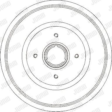 Jurid 329733J - Гальмівний барабан autocars.com.ua