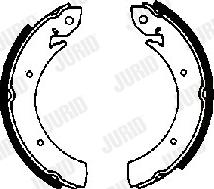 Jurid 361046J - Комплект тормозных колодок, барабанные autodnr.net