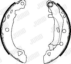 Jurid 361052J - Комплект тормозных колодок, барабанные autodnr.net