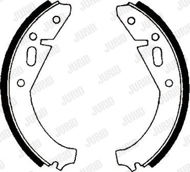 Jurid 361078J - Комплект тормозных колодок, барабанные autodnr.net