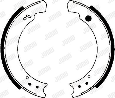 Jurid 361348J - Комплект тормозных колодок, барабанные autodnr.net