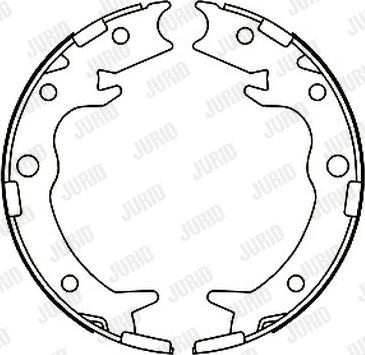 Jurid 362434J - Комплект тормозов, ручник, парковка avtokuzovplus.com.ua