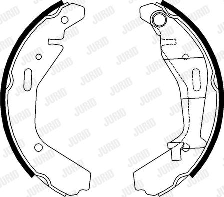 Jurid 362472J - Комплект гальм, барабанний механізм autocars.com.ua