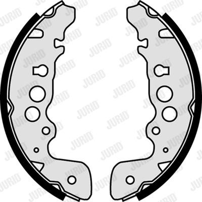 Jurid 362521J - Комплект тормозных колодок, барабанные autodnr.net