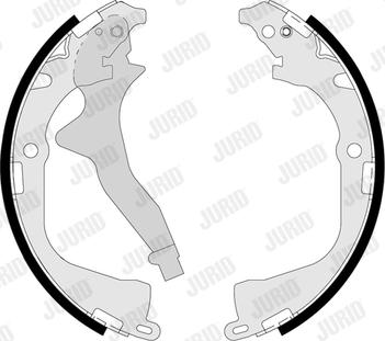 Jurid 362600J - Комплект гальм, барабанний механізм autocars.com.ua