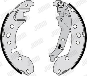 Jurid 362630J - Комплект тормозных колодок, барабанные autodnr.net