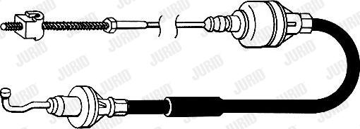 Jurid 422086J - Трос, управління зчепленням autocars.com.ua