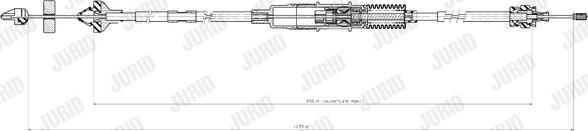 Jurid 422415J - Трос, управління зчепленням autocars.com.ua