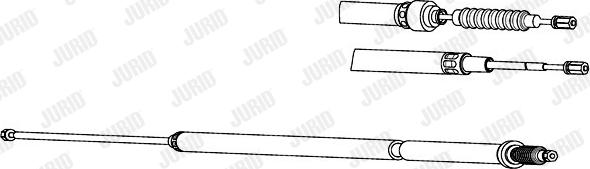 Jurid 432729J - Тросик, cтояночный тормоз autodnr.net