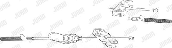 Jurid 432800J - Тросик, cтояночный тормоз autodnr.net