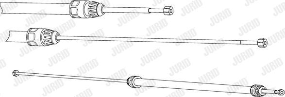 Jurid 432929J - Трос, гальмівна система autocars.com.ua