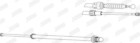Jurid 432943J - Трос, гальмівна система autocars.com.ua