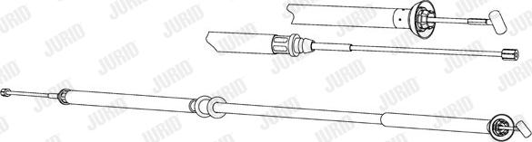 Jurid 432995J - Тросик, cтояночный тормоз avtokuzovplus.com.ua
